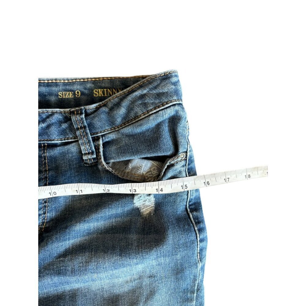 True Craft Women's Blue Distressed Skinny Jeans - Picture 4 of 7